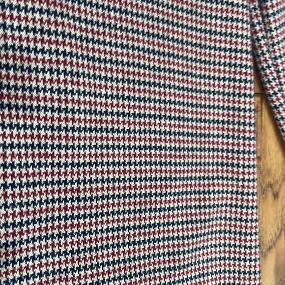 Zara Houndstooth Shift Dress with 1/4 zip front size S - Picture 8 of 9